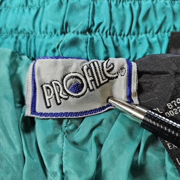 Vintage Profile Ski Pants Mens Size Medium Turquoise Lightweight - Picture 2 of 10